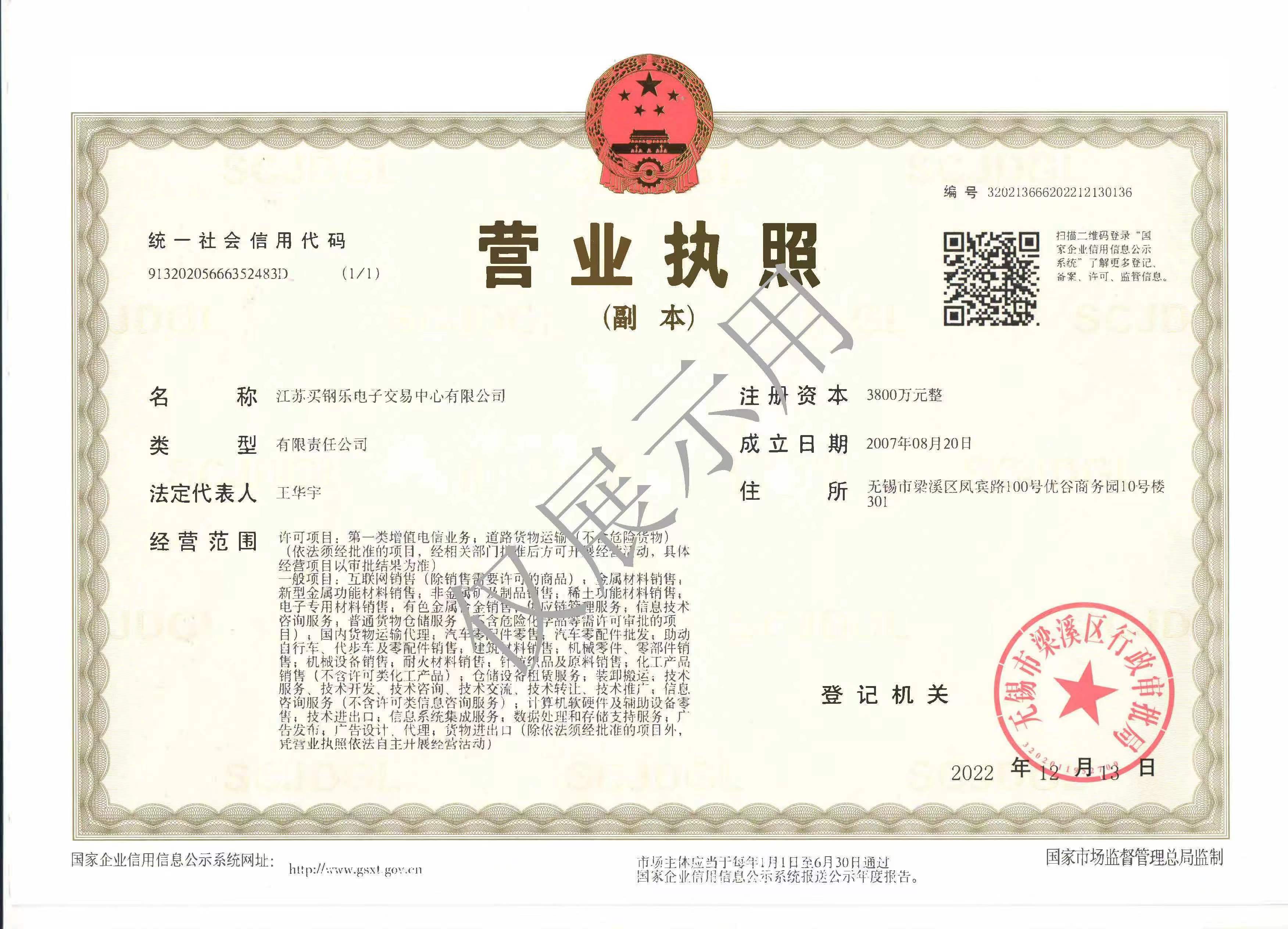买钢乐再生资源执照